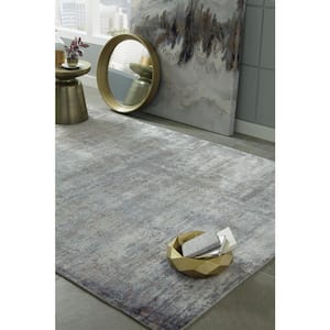 Astrid Slate 9 ft. x 12 ft. Gradient Transitional Hand-Loomed Area Rug