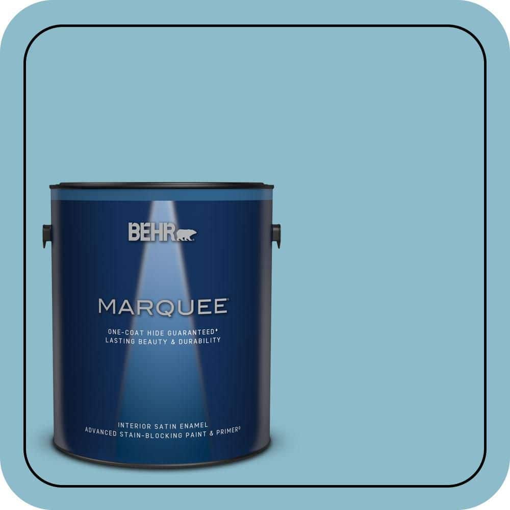 1 gal. #S460-3 Blue Echo One-Coat Hide Satin Enamel Interior Paint & Primer price history on PriceWatchPro