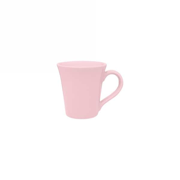 Manhattan Comfort Floreal 11.16 oz. Pink Earthenware Mugs (Set of 12)