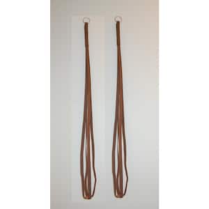 36 in. Brown Fabric Plant Hanger (2-Pack)