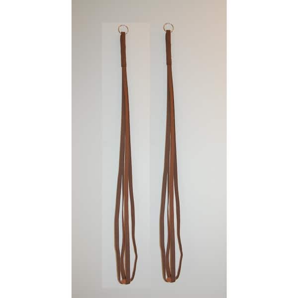 Primitive Planters 36 in. Brown Fabric Plant Hanger (2-Pack)