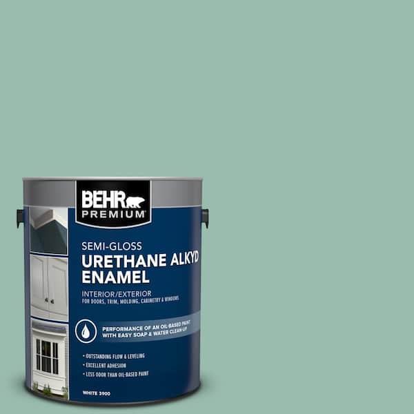 1 gal. #M430-4 Sunstone Urethane Alkyd Semi-Gloss Enamel Interior/Exterior Paint