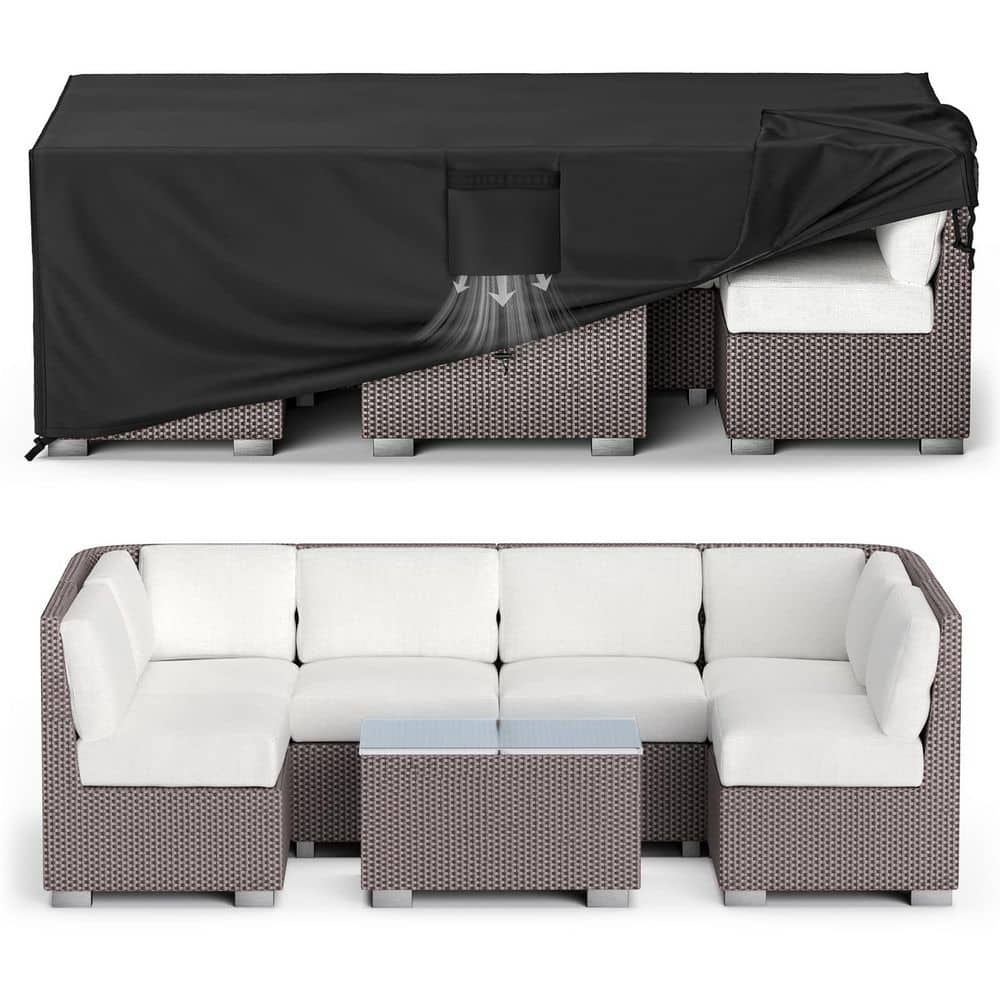 88 in. L x 62 in. W x 28 in. H Waterproof Outdoor Patio Furniture Covers for Sofa Chair Set price history on PriceWatchPro