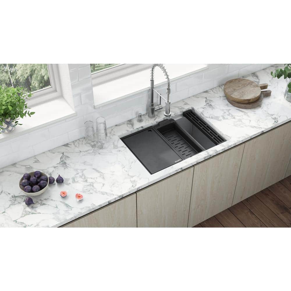 Ruvati 27-inch Stainless Steel Workstation Kitchen Sink