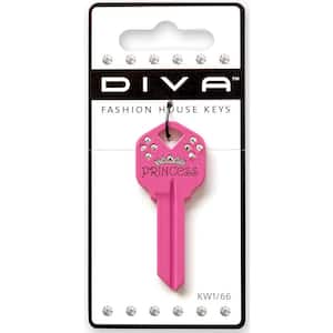 #66 Pink Princess Key Blank