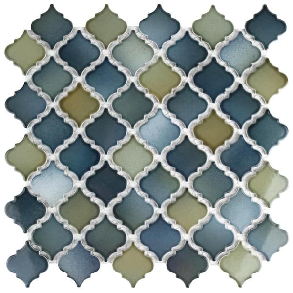 Merola Tile Hudson Tangier Atlantis 12 in. x 12 in. Porcelain Floor and Wall Mosaic Tile (11.0 sq. ft./Case)