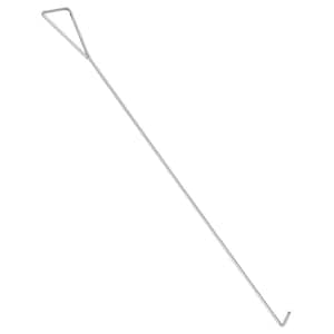 4 ft. L Silver Metal Hook for Dollies