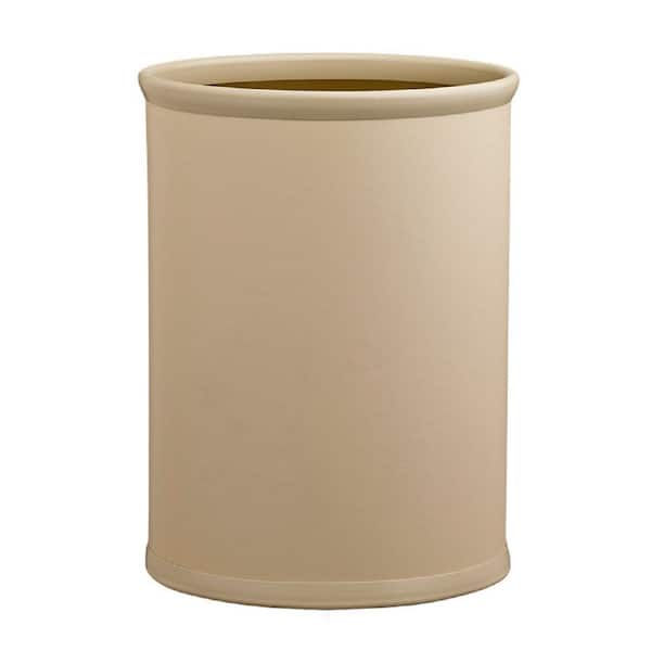 Kraftware Contempo 13 Qt. Beige Oval Waste Basket