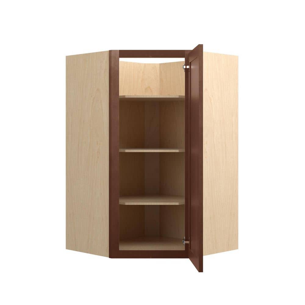 Charlotte Raised 24 in. W x 42 in. H x 12 in. D in Bordeaux Plywood Assembled Wall Corner Diagonal price history on PriceWatchPro