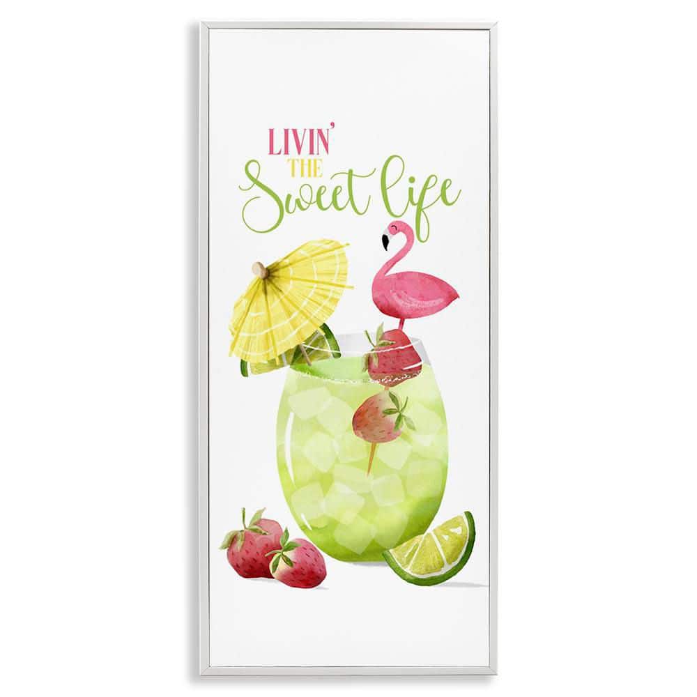Sweet Life Summer Drink by Deane Beesley White Framed Food Giclee Art Print 30 in. x 13 in. price history on PriceWatchPro