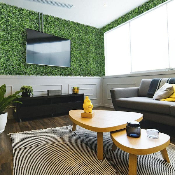 Justincity 128 in. x 48 in. 43 SQFT Green Artificial UV Resistant