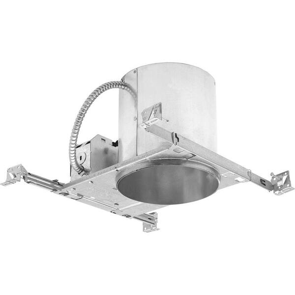 Progress Lighting 6 In Metallic New Construction Recessed Housing Air Tight Ic For Use With Led Trims P87 The Home Depot Progress Led Trims P87, When To Use Airtight Recessed Lighting
