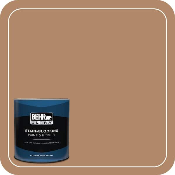 BEHR ULTRA 1 qt. #MQ2-2 Syrup Satin Enamel Exterior Paint & Primer