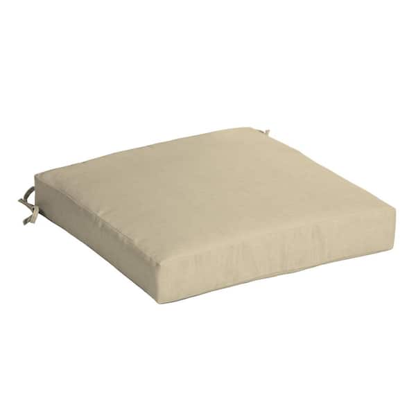 ARDEN SELECTIONS 19 in x 19 in Tan Leala Square Outdoor Seat Cushion