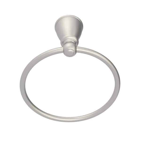 Glacier Bay Lisbon Wall Mounted Towel Ring in Brushed Nickel Finish