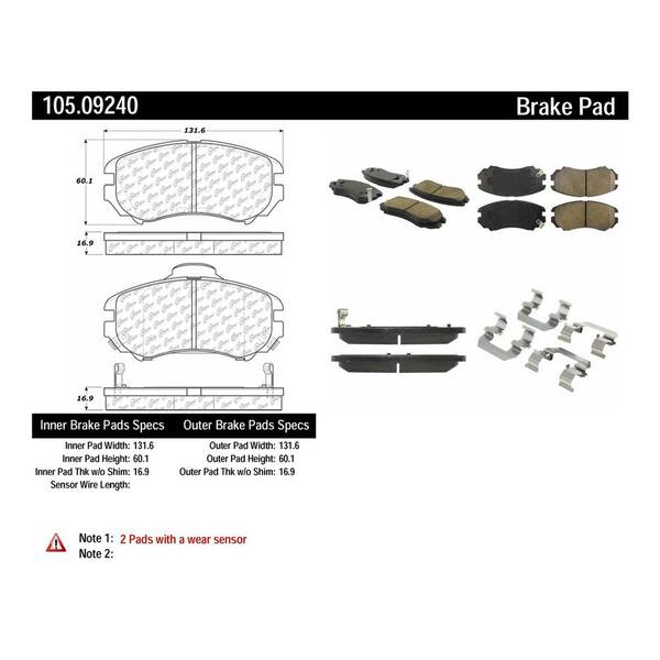 Centric Parts Disc Brake Pad Set