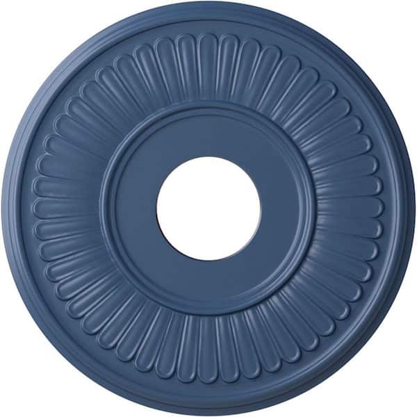 Ekena Millwork 3/4" x 15-3/4" x 15-3/4" Polyurethane Berkshire Ceiling Medallion, Hand-Painted Americana