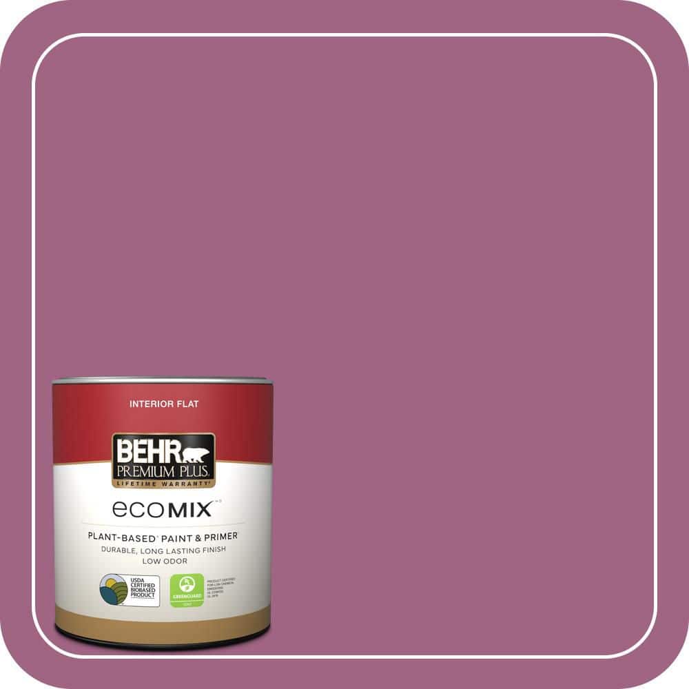 1 qt. #M120-6 Love Poem Flat EcoMix Plant-Based Interior Paint & Primer price history on PriceWatchPro