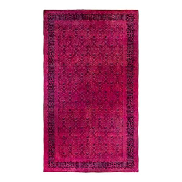 Fine Vibrance One-of-a-Kind Purple - 15 ft. 8 in. x 9 ft. 2 in. Handmade Area Rug