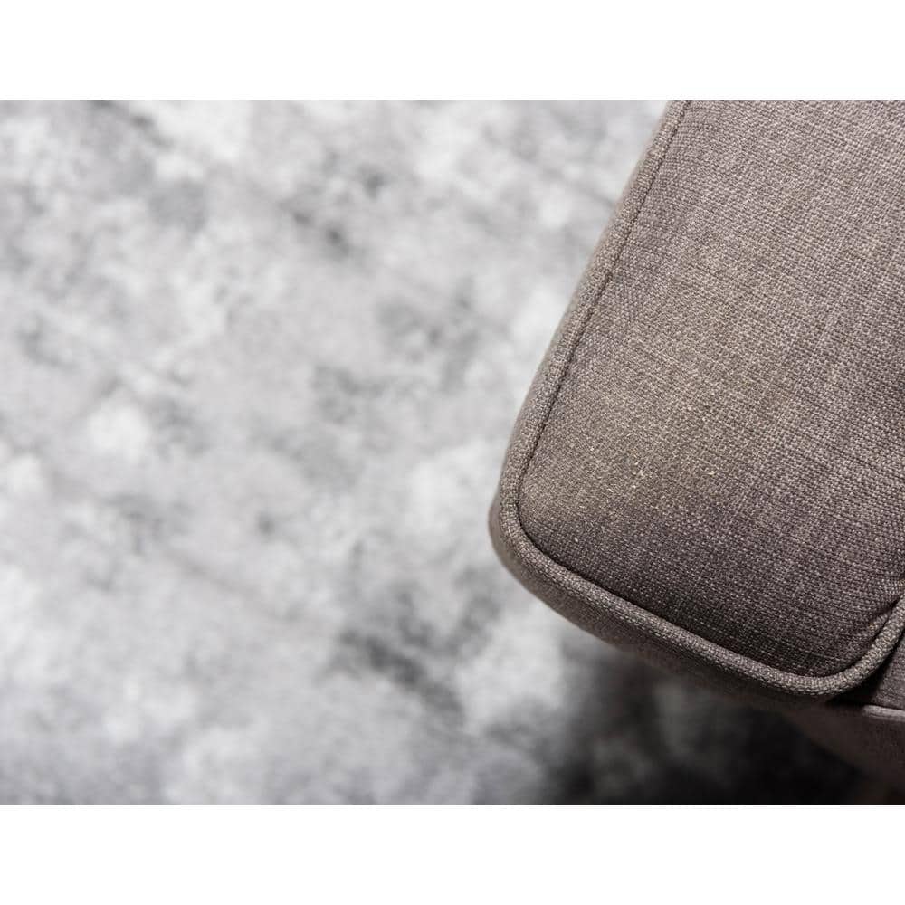 Larvotto Sofia 6'1" x 9' Reversible Gray Indoor Area Rug
