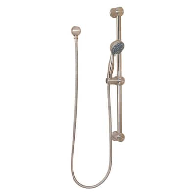 3-Spray Hand Shower with Wall Bar in Brushed Nickel
