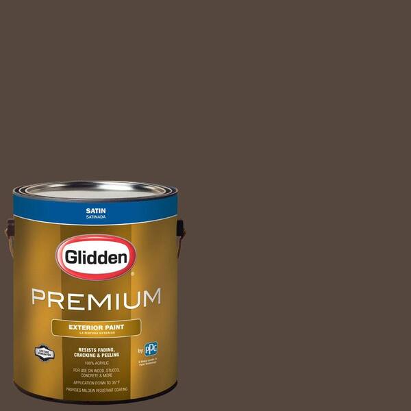 Glidden Premium 1-gal. #HDGWN39D Earth Brown Flat Latex Exterior Paint