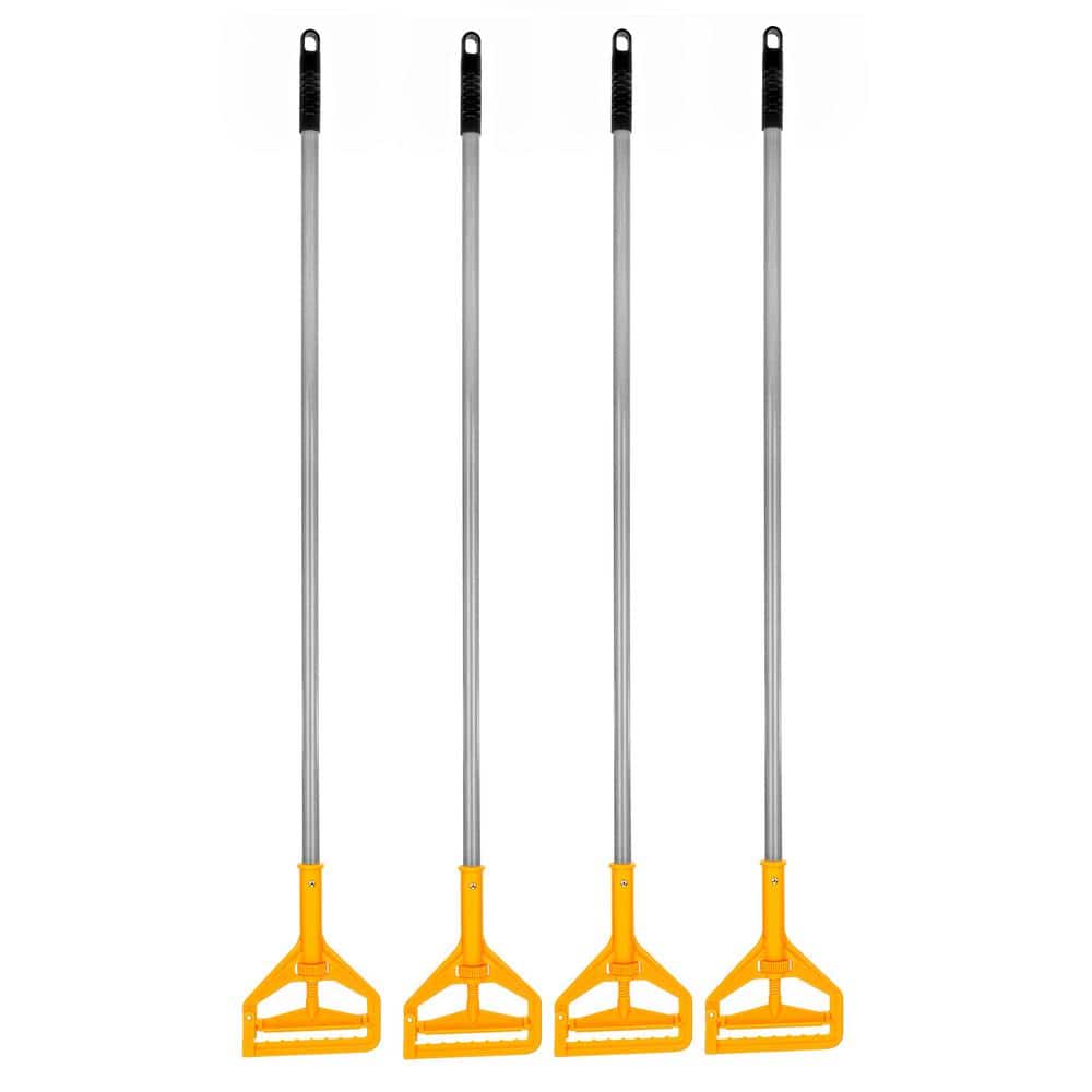 Alpine Industries 55 in. Quick Change Fiberglass Mop Handle, Gray (4Pack) 44414pk The Home