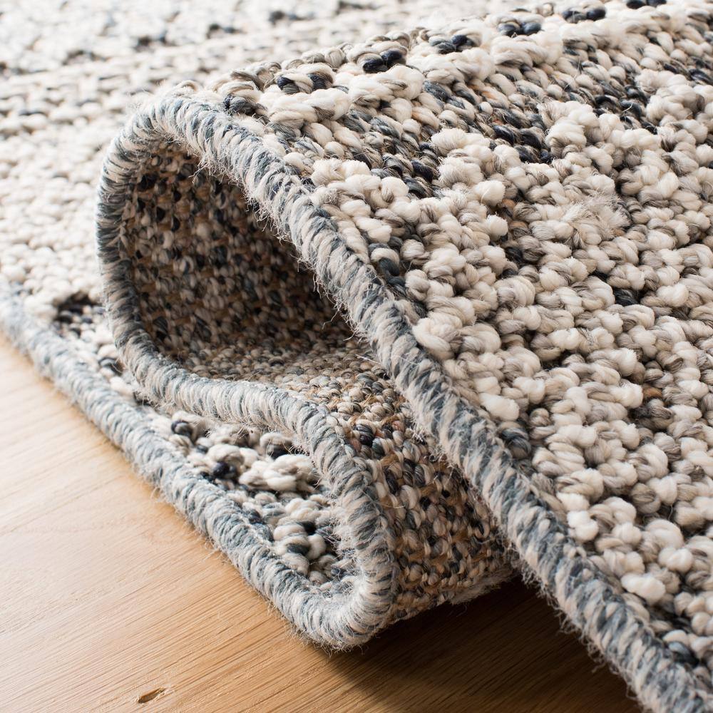 Subtle Elegance 9' x 12' Gray Synthetic Indoor/Outdoor Area Rug