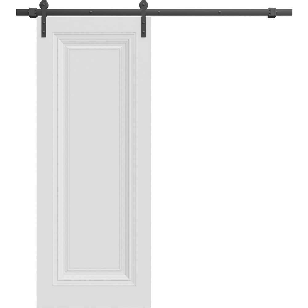 7111 18 in. x 84 in. Sold Core White Color Wood Sliding Barn Door with Hardware Kit price history on PriceWatchPro