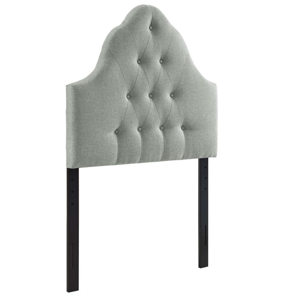 MODWAY Sovereign Gray Twin Upholstered Fabric Headboard MOD5168GRY