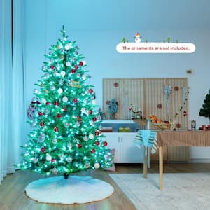 6 FT Pre-lit Artificial Christmas Tree w/APP Control & 15 Lighting Modes