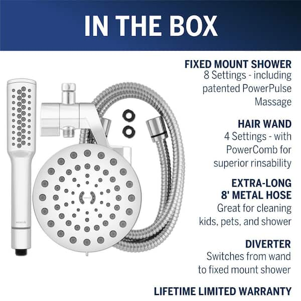 WATERPIK 12+1 Spray Setting on sale Double Shower Head -NWT