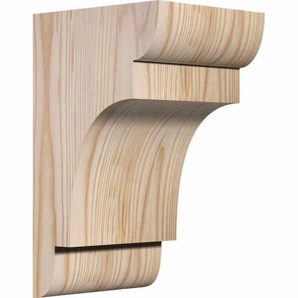 Ekena Millwork 5-1/2 in. x 6 in. x 10 in. Douglas Fir New Brighton Smooth Corbel