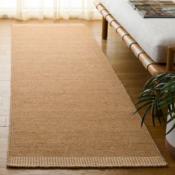 Vermont 2 ft. x 8 ft. Beige/Ivory Solid Color Modern Runner Rug