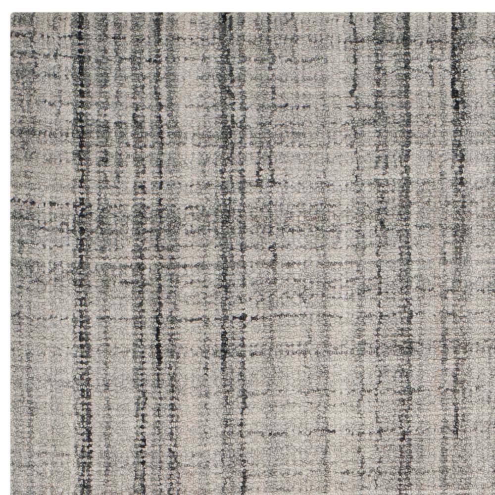 Harmonious Hues Grey & Black Hand-Tufted 8' x 10' Wool-Blend Rug