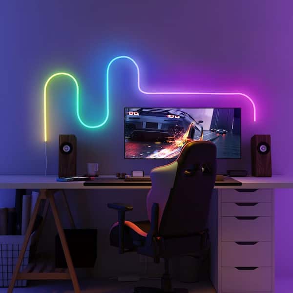 Govee RGBIC 6.5 ft. Smart Neon Plug-In Indoor Color Changing Wi-Fi