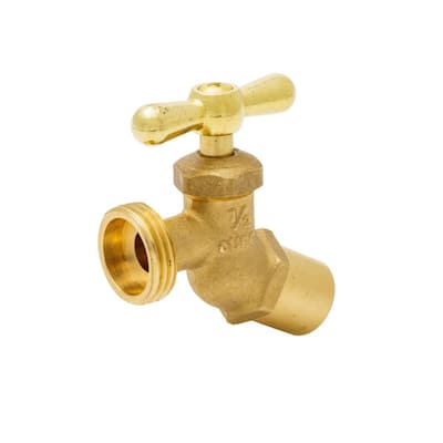 1/2 in. x 3/4 in. Brass Sweat or FTG Hose Bibb
