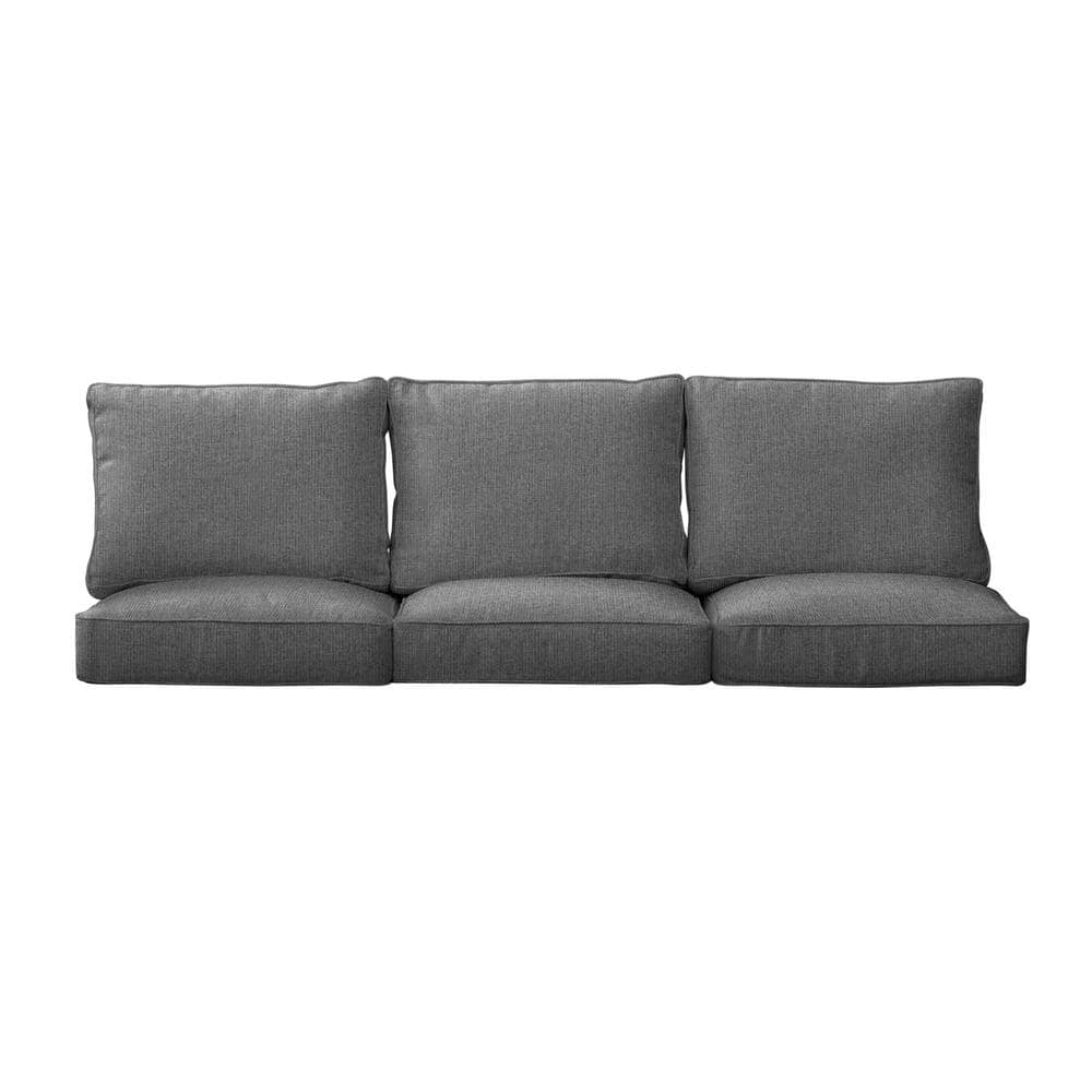 SORRA HOME 22.5 x 22.5 x 5 (6-Piece) Deep Seating Outdoor Couch Cushion ...