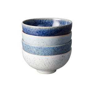 Stoneware Studio Blue Set of 4 16oz Rice Bowl Set
