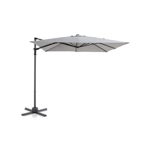 Unbranded 8 ft. Patio DARK GREY Canopy Market Umbrella