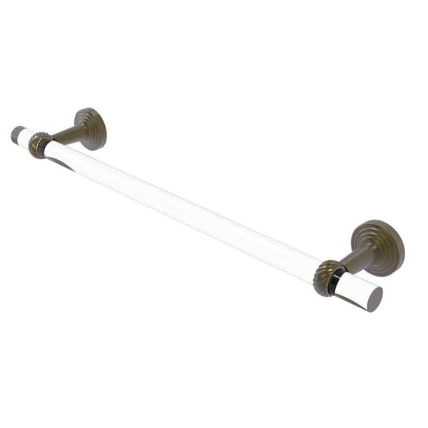 Allied Brass Pacific Beach Collection 30 in. Wall Mounted Towel Bar with Twisted Accents in Antique Brass
