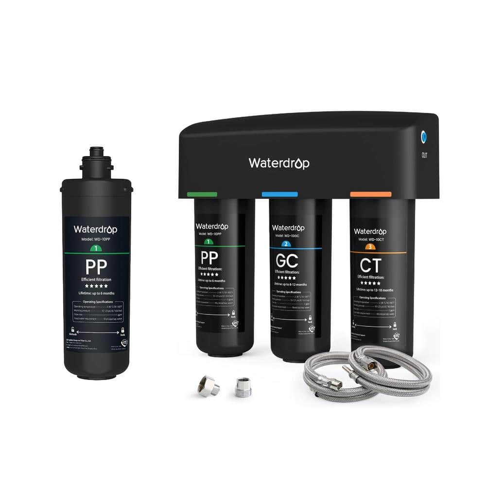 Waterdrop TSA 8 Layer Under Sink Water Filter System, Reduces PFAS