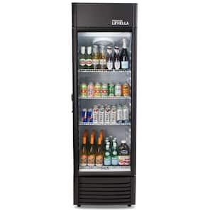 12.5 cu. ft. Commercial Upright Display Refrigerator Glass Door Beverage Cooler in Black