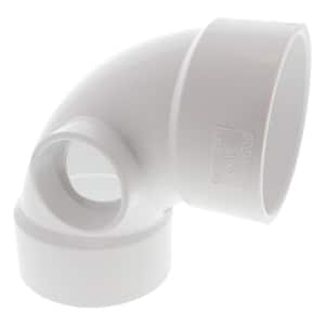 NIBCO 3 in. PVC DWV 90-Degree Hub x Hub Vent Elbow C4807VHD3