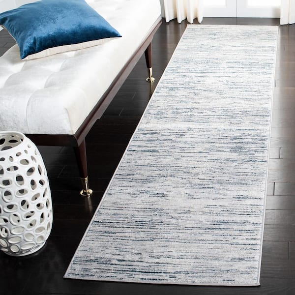 Orchard Gray/Blue 2 ft. x 5 ft. Striped Runner Rug