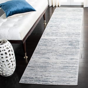 Orchard Gray/Blue 2 ft. x 8 ft. Striped Runner Rug