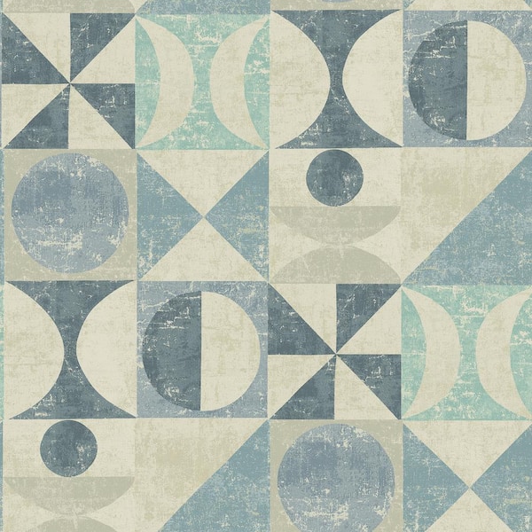SURFACE STYLE Take Form Chambray Vinyl Peel and Stick Wallpaper Roll ( Covers 30.75 sq. ft. )
