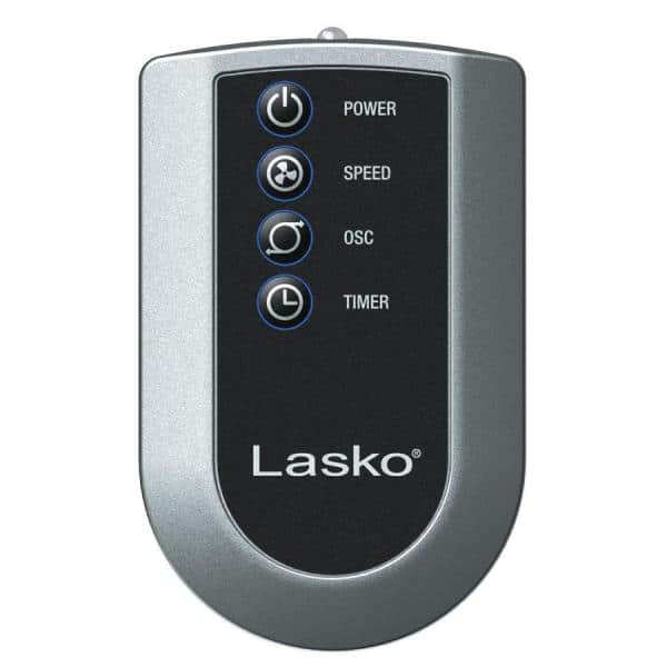 Lasko High Velocity 35 in. 3 Speed Gray Oscillating Tower Fan with 