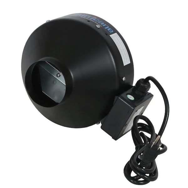 Hurricane 4 in. Commercial Grade Inline Wall Mount Fan for HVAC and Ventilation Uses