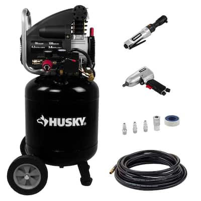 husky air compressor 4 gallon 135 psi 1hp